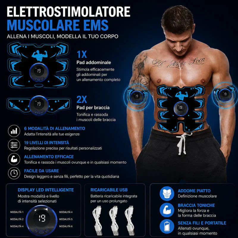 EMS Trainer Addominali Senza Sforzo
