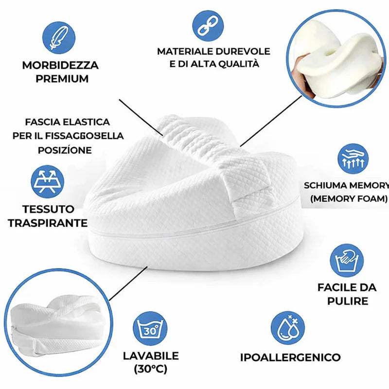 Cuscino Ortopedico Ginocchia Memory Foam